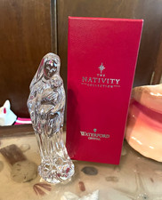 Waterford Crystal Nativity Collection Mother & Child Crystal Figurine picture
