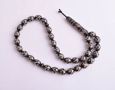 Vintage black coral Makawy -worry beads-komboloi strand picture