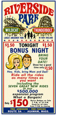 Vintage Riverside Park Amusement Park Ad Magnet – Agawam Massachusetts picture