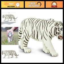 Realistic White Siberian Tiger Toy - 10