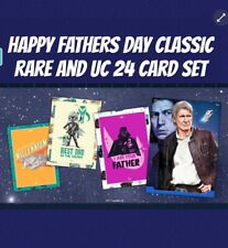 topps star wars card Trader CLASSIC 24 CARD HAPPY FATHERS DAY RARE AND UC picture