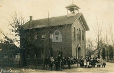 Public School, Miller IN Indiana RPPC Photo Postcard COPY picture