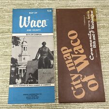 Waco Texas Brochure Map City Vicinity Greater Community State Bank 1980s Lot picture