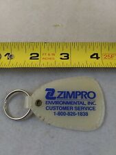 Vintage ZIMPRO Environmental Inc. Key Chain Keychain Fob Key Ring Hangtag *QQ41 picture