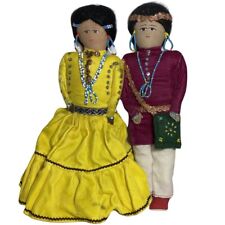 1940’s Hand Made Navajo Doll Couple in Native Dress picture