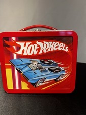 1997 Hallmark School Days 1970s Hot Wheels Mini Metal Lunch Box With Tag picture