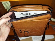 Witnessing Field Service  Bag Jehovah's Witnesses Watchtower light Brown picture