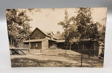 Vintage Real Photo RPPC Postcard Cedar Lodge Hotel Lake Ripley Cambridge WI picture