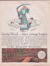 1932 Print Ad The Bigelow Weavers Rugs Lively Wool Stays Young Longer Illus picture