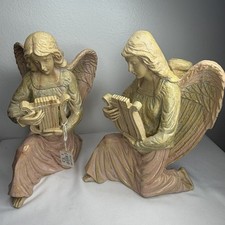 VTG 10” Silvestri Angel Candle Holders Italy Pair Old World picture