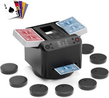 2-In-1 Automatic Card Shuffler and Dealer Machine, 8 Remotes picture