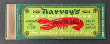 Vintage Harvey's Seafood Lobster Matchbook Cover picture