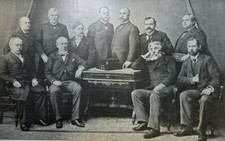 1898 Vintage Magazine Illustration American University Presidents picture