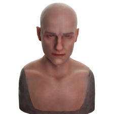 Realistic Silicone Face Masks Movie Props Crossdresser Young Man Hoods Headwear picture