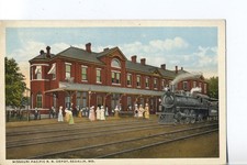 Missouri Pacific Railroad Depot, Sedalia, Mo. Missouri Postcard. Train & Tracks picture