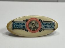 Antique Late 1800s Wagons - Brown MFG. Co. - Zanesville, Ohio - Pin / Button picture