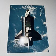 Vintage NASA Rockwell International Photograph Space Shuttle Earth Astronaut picture