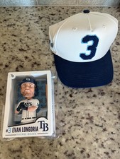 Tampa Bay Rays Evan Longoria Hall of Fame Bobblecard #3 SGA & Hat #3 Embroidered picture