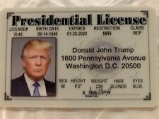 Donald Trump Presidential License Novelty ID Drivers MAGA President DC picture