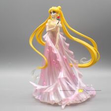 Anime Sailor Moon Tsukino Usagi Pink Wedding dress PVC Figure Statue Toy H25cm picture