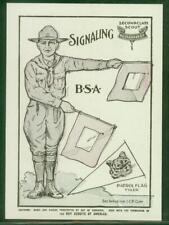 Boy Scouts, No 114, Made by ICP Corp w/Ad, Scout Signaling, Uncolored, VERY RARE picture