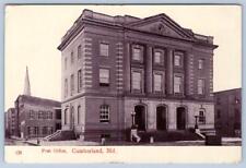 1909 CUMBERLAND MARYLAND*MD*POST OFFICE*ANTIQUE POSTCARD*TO THREE CHURCHES WV picture
