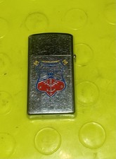 Vintage 1976 Slimline Zippo Lighter USS Newport LST 1179 Military Ship VG Cond picture