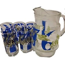 Coca Cola Heritage Series 4th of July Bicentennial 1776-1976 5 Glasses & Pitcher picture