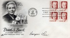 Rare HARPER LEE Autograph Signed FDC Envelope TO KILL A MOCKINGBIRD Author w/COA picture