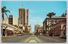 Postcard San Diego, California, Broadway, Downtown c.1960s? A350 picture