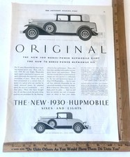 Vintage 1929 Hupmobile  Automobile Advertising Sign Original Ad picture