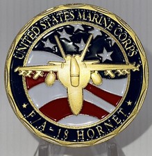 * US MARINE And NAVY F/A 18 Hornet 🐝 Challenge New Coin In An Airtight Capsule picture