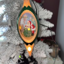 Hallmark ~ Illuminations ~ Santa's Christmas Magic Ornament ~ 2005~ In Box picture