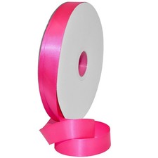 Morex Ribbon 08722/00-616 Double Face Satin Ribbon 7/8 X 100 Yd Neon Hot Pink picture