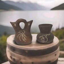 Kokopelli Spirit Vintage Engraved Native American Southwest Wedding Vase And Pot picture