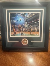 Kevin Garnett Signed Celtics 8x10 Custom Framed Display JSA Witnessed Auto picture