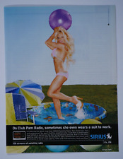 Pamela Anderson Vintage 2003 Sirius Radio Original Print Ad 8.5 x 11
