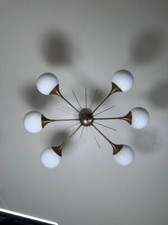 Modern Handcrafted 6 Light Beautiful Sputnik Chandelier Mid Century Ceiling Ligh picture