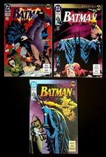BATMAN LOT #492, 493, 494 Hi-Grade Run KNIGHTFALL Early BANE App DC 1993 picture