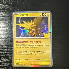Zapdos 055/128  Me: 30th Celebration Holo Pokemon TCG picture