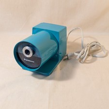 Vintage Panasonic Electric Pencil Sharpener Heavy Duty Turquoise KP-22A Works picture