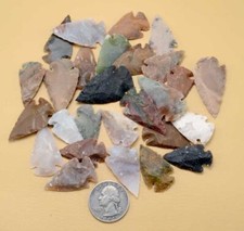 TEN 10 Authentic Ancient Indian Arrowheads 
