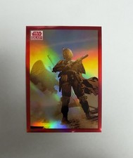 2022 Topps Chrome Star Wars Galaxy #53 Infamous Boba Fett Red  Refractor /5 picture
