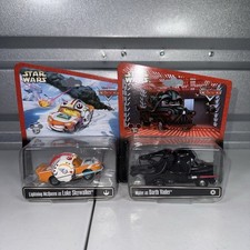 2013 Disney Parks Mater Darth Vader & Lightning McQueen Luke Skywalker BUNDLE picture