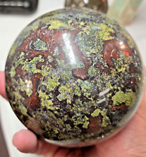 1847g Natural Dragon Blood Jasper Stone Sphere Crystal Ball Reiki Healing picture