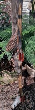 ** 1980s NATIVE AMERICAN  APACHE SHORT BOW 47 In. 2  ARROWS  HANDMADE  HTF * picture