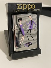 Zippo Shag Josh Agle Flamerite Teens New in case unlit sticker VTG MCM Rare picture