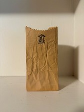 VTG Michael Harvey Craft #1  Paper Bag Ceramic Vase Avant Garde Pop Art picture