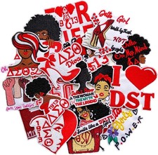18Pcs Delta Sigma Sorority Theta Iron on Patches Paraphernalia, Cute Embroidered picture