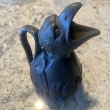 Jean Garnier Pewter Crow Pitcher Vintage French Art Piece picture